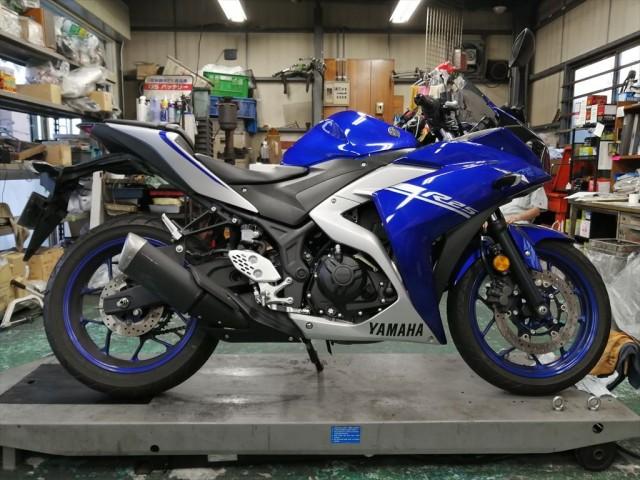 ヤマハ R25(RG10J) エンジンかからず セルモーター分解清掃 カーボン