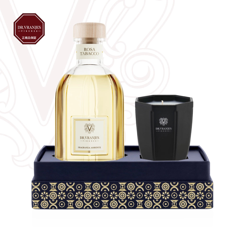 ローザ タバッコ 250ml ディフューザー + 80g キャンドル 限定 ギフト