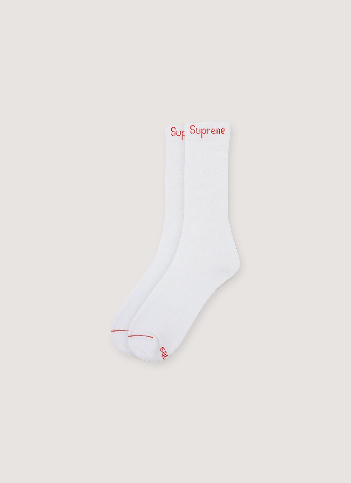 Supreme Hanes Crew Socks (4 Pack) White – PIECES