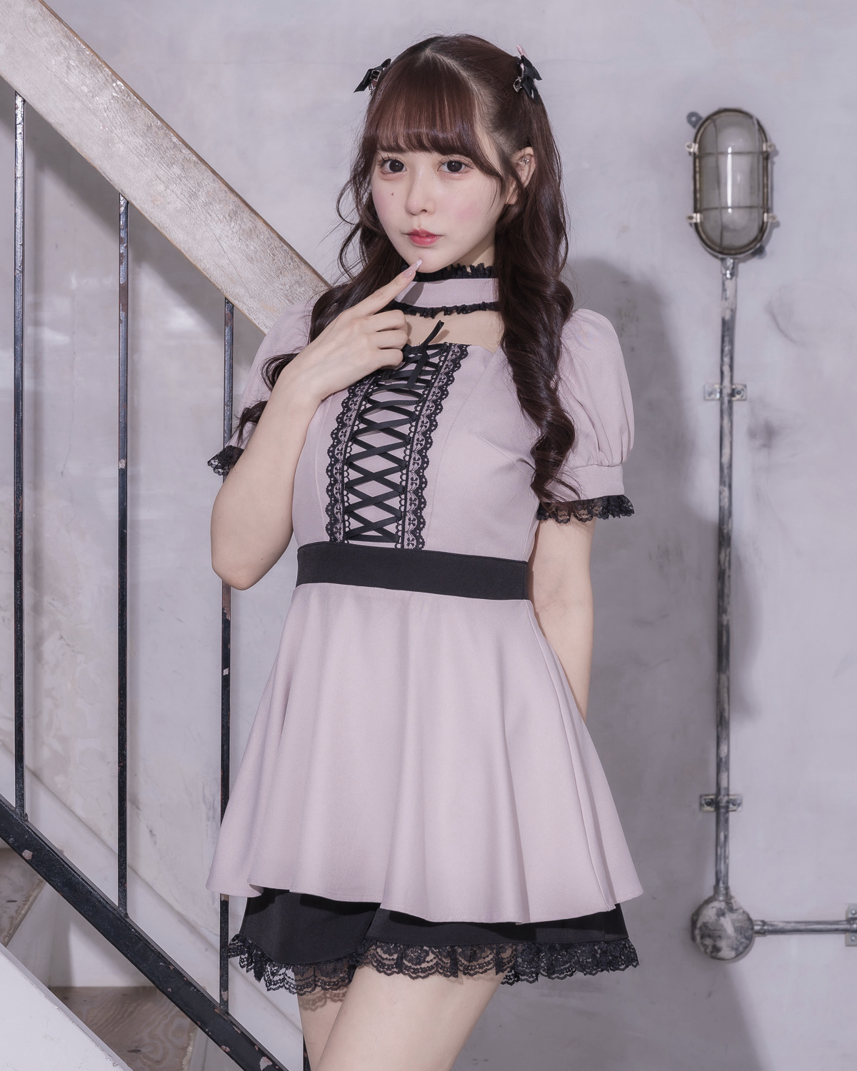 レースアップチョーカーセットアップ – pium