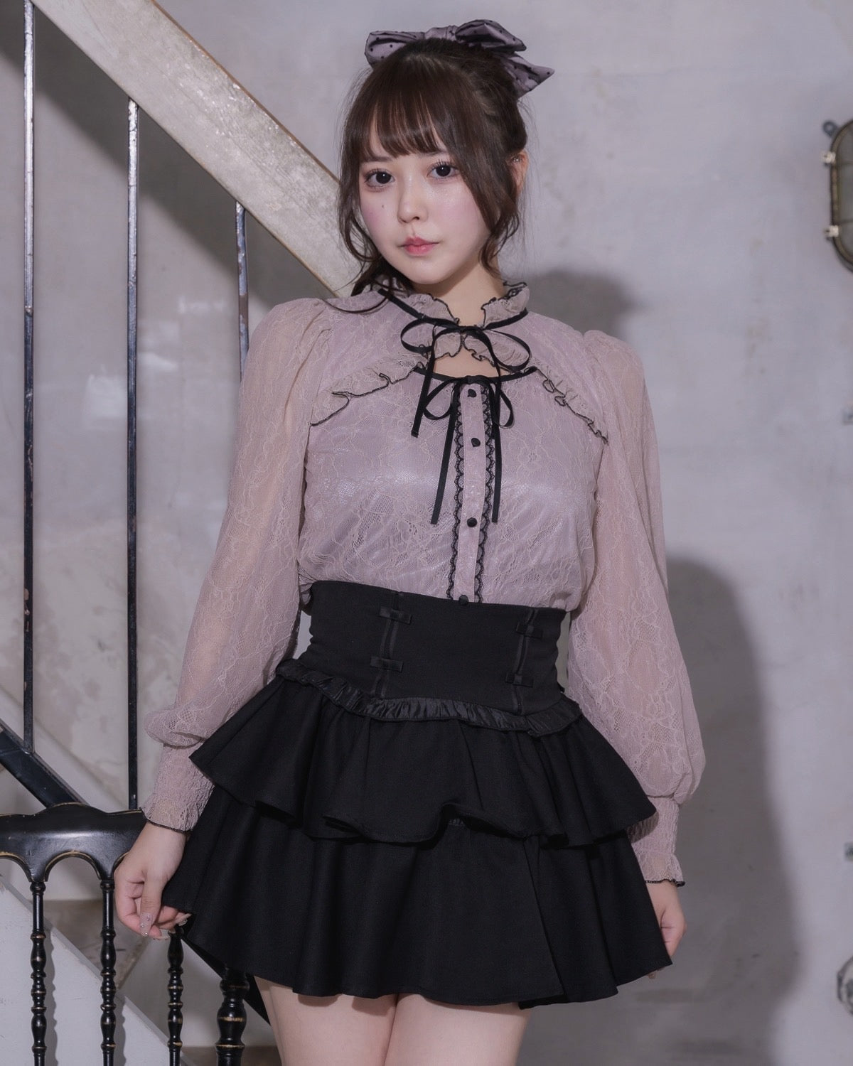 ティアードフリルドーリーミニスカート – pium