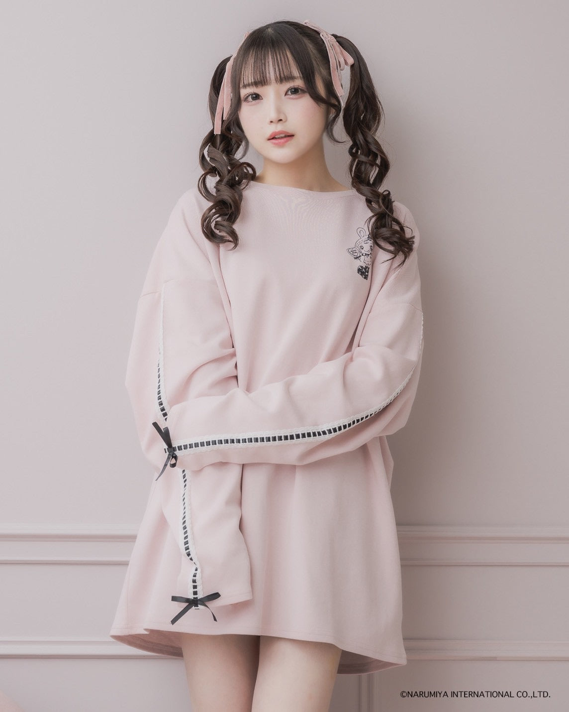 pium×Mezzo Piano ベリエちゃんハートケーキロングTシャツ