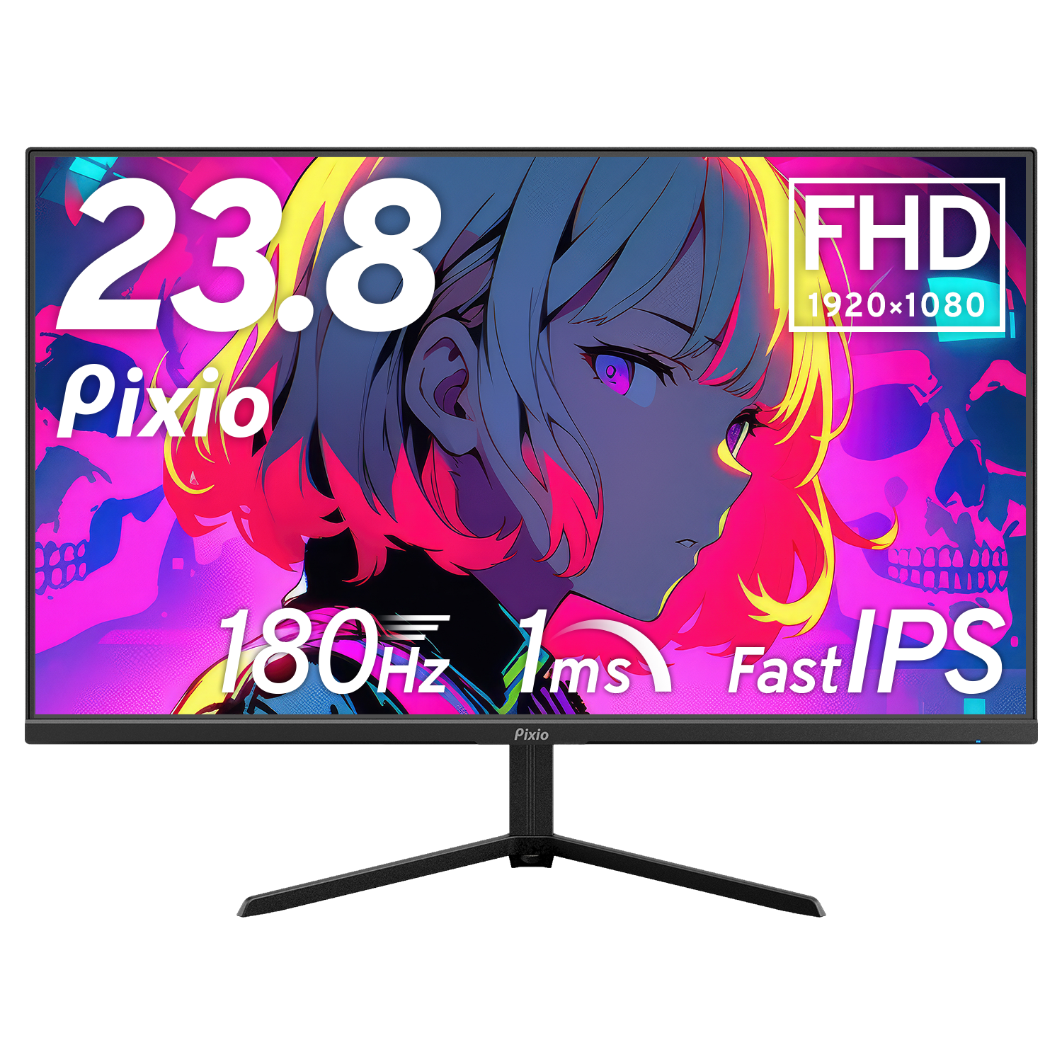 PX248PPBK / ブラック | 23.8インチ 180Hz FHD IPSゲーミングモニター
