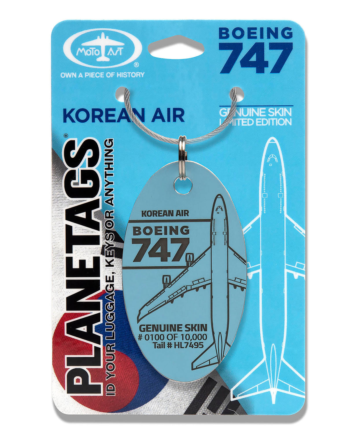 Korean Air Boeing 747 HL7495 – MotoArt PlaneTags