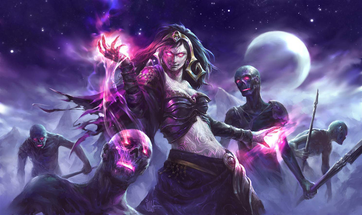Liliana Zombie Playmat 24 x 14 inch – Playmatdojo