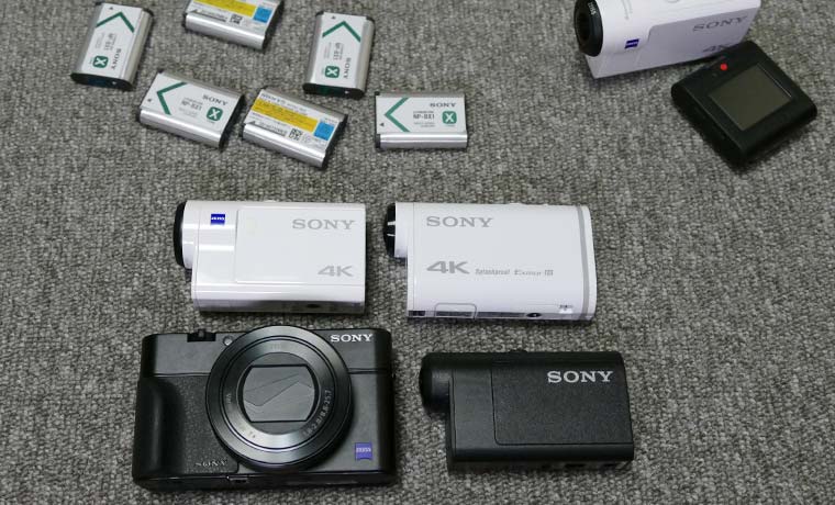バッテリーが共通だと幸せになる SONY NP-BX1 | ウェアラブルカメラ