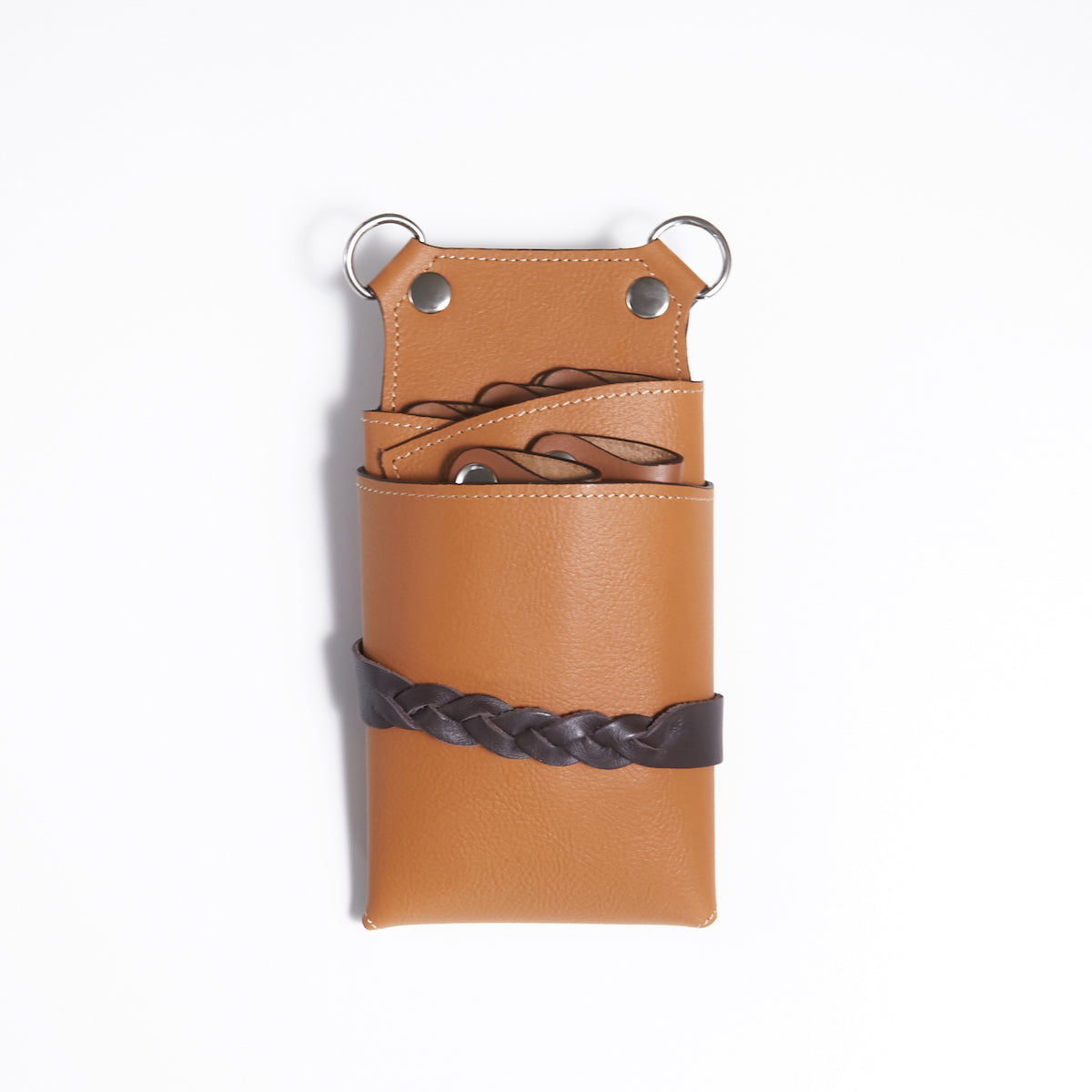 シザーケース NEW TW-16 ブラウン 本革 5丁 – POCKE