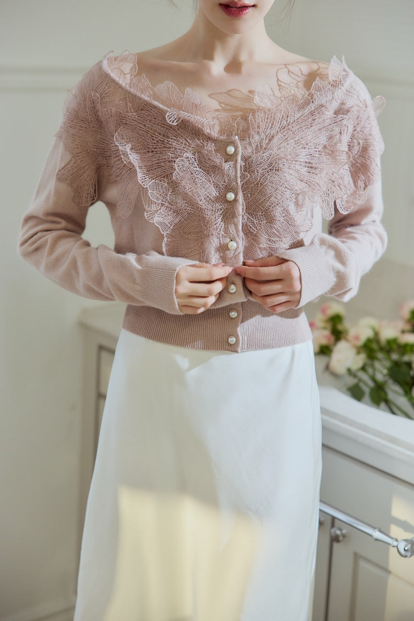 レースフリルカーディガン – poláura OFFICIAL ONLINE STORE