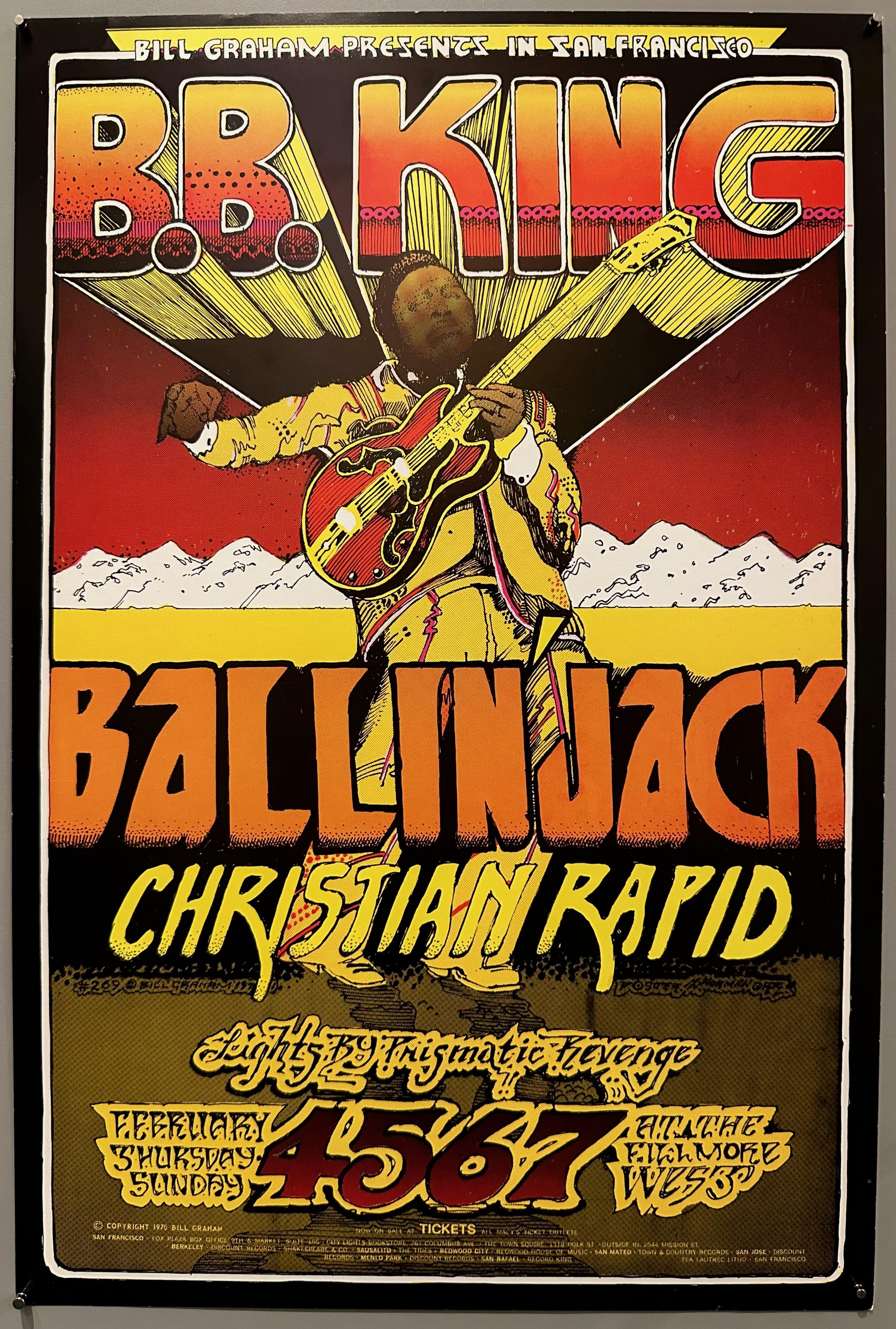 BB King Fillmore West Poster – Poster Museum