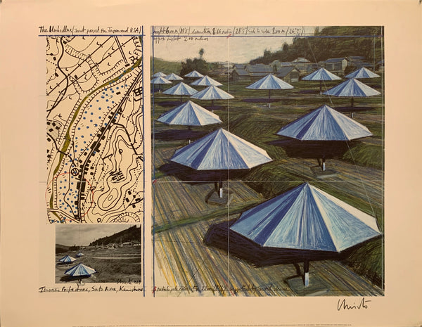 Christo The Umbrellas Ibaraki Japan Poster – Poster Museum
