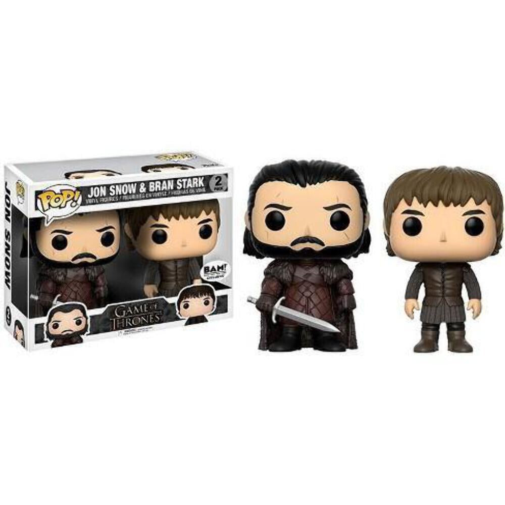 Funko Pop! Game of Thrones Jon Snow 49 & Bran Stark 52 2 Pack BAM