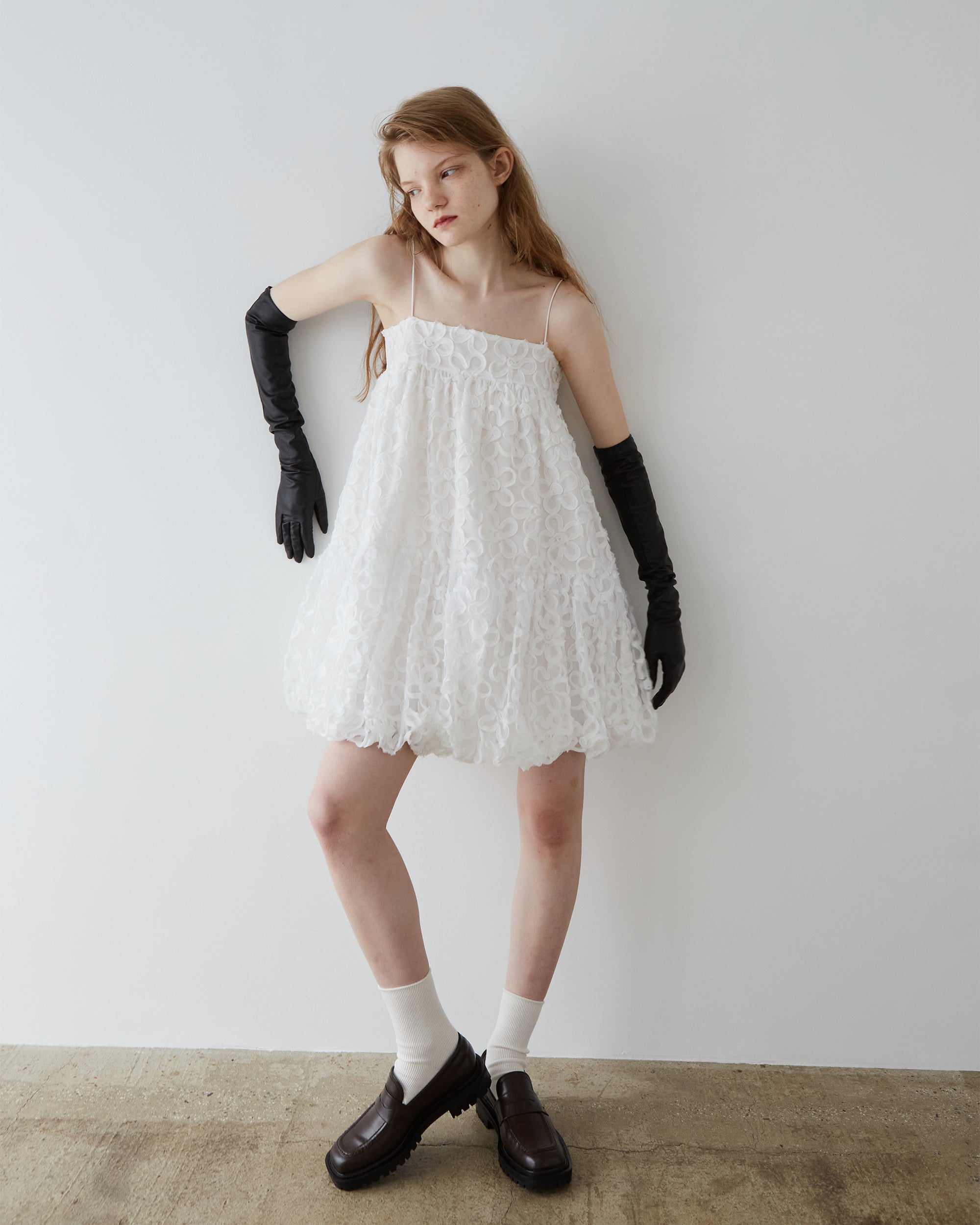 Flower tulle balloon tunic