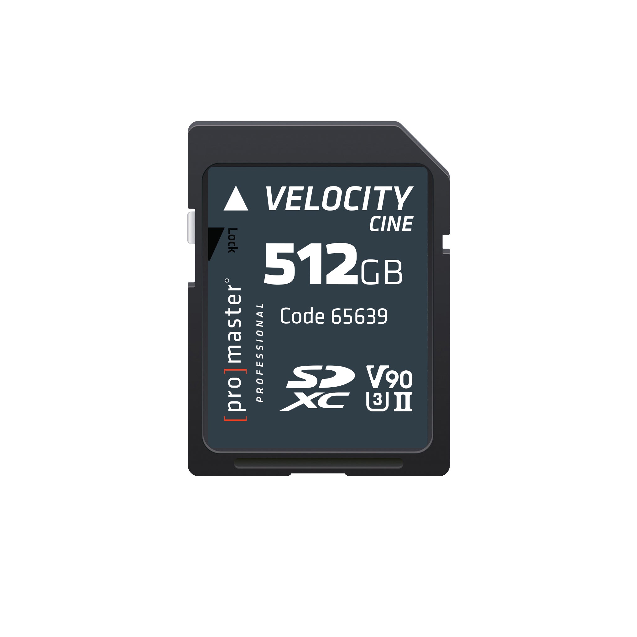 SDXC 512GB Velocity CINE UHS-II V90 Memory Card – ProMaster