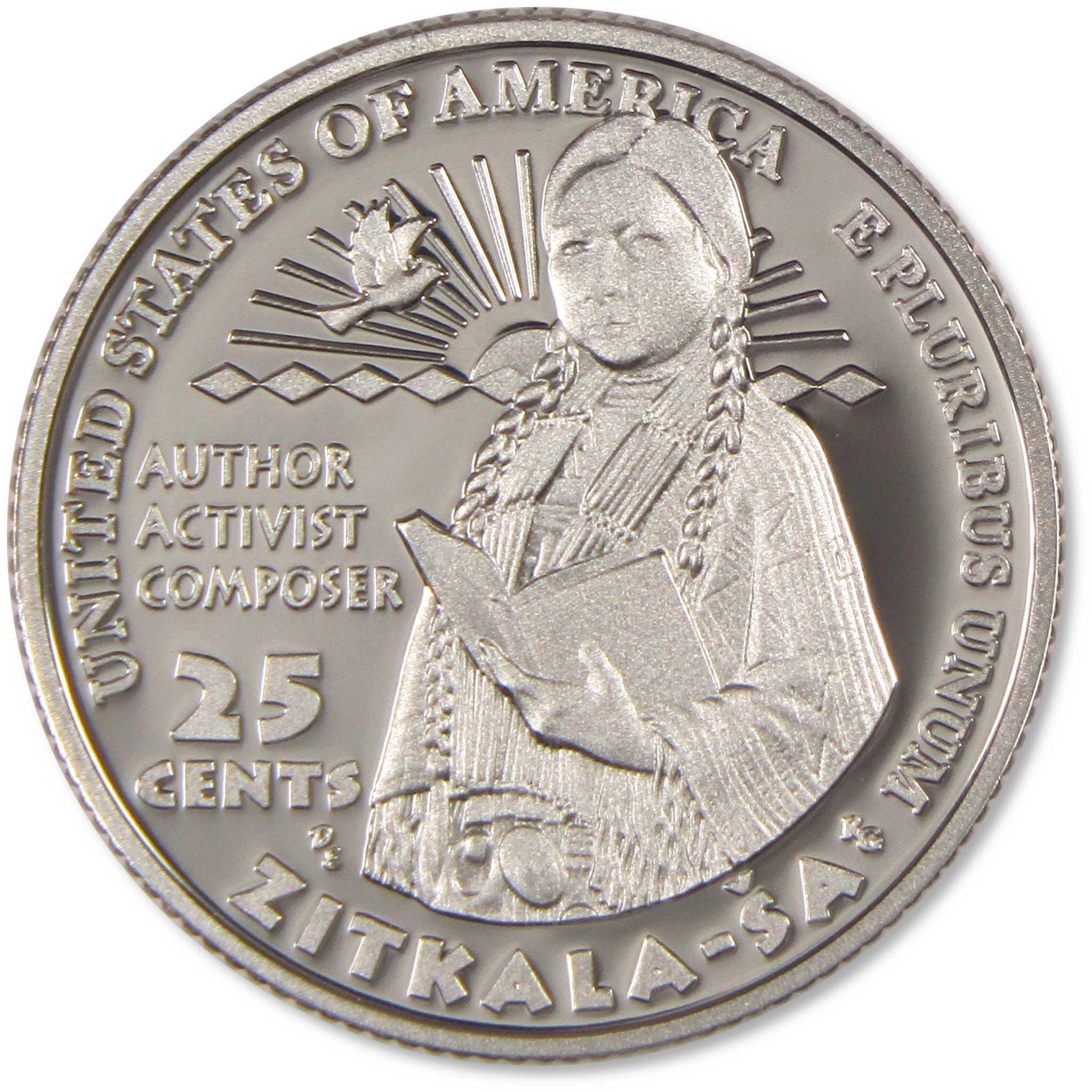 2024 S Zitkala-Sa American Women Quarter Choice Proof Clad 25c Coin