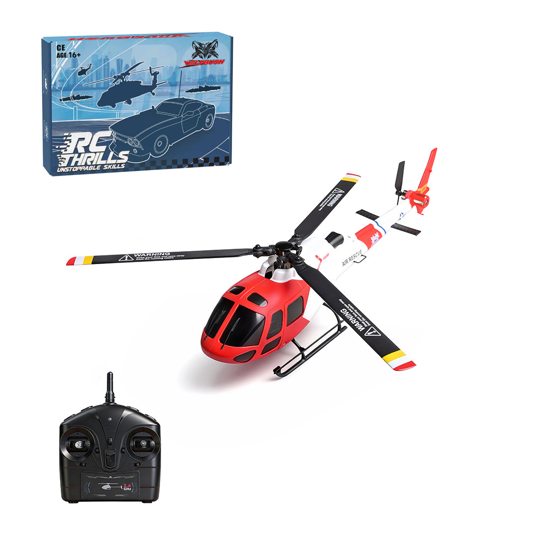 WL AS350 3-Blade Flybarless Realistic RC Helicopter Model with
