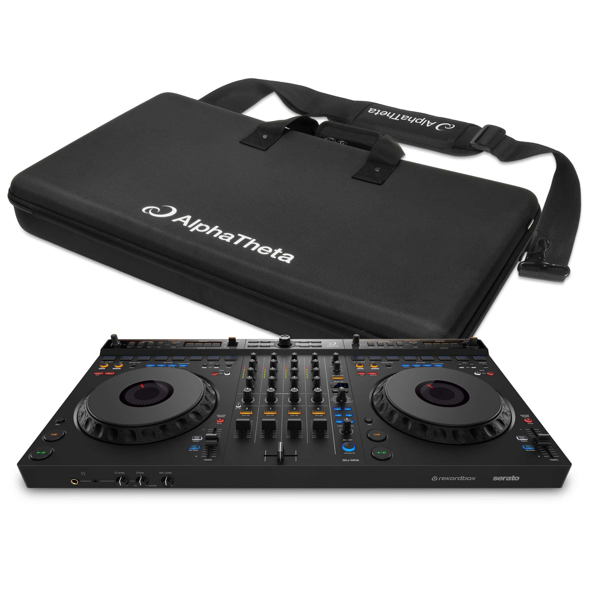 AlphaTheta DDJ-GRV6 4-Channel DJ Controller & Carry Free Bag