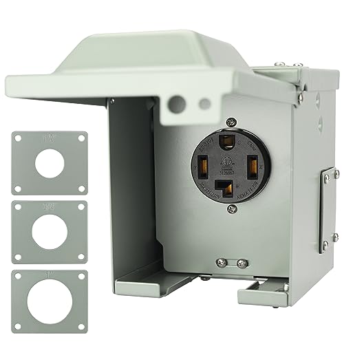 RVGUARD 30 Amp RV Power Outlet Box | 125/250 Volt NEMA 14-30R