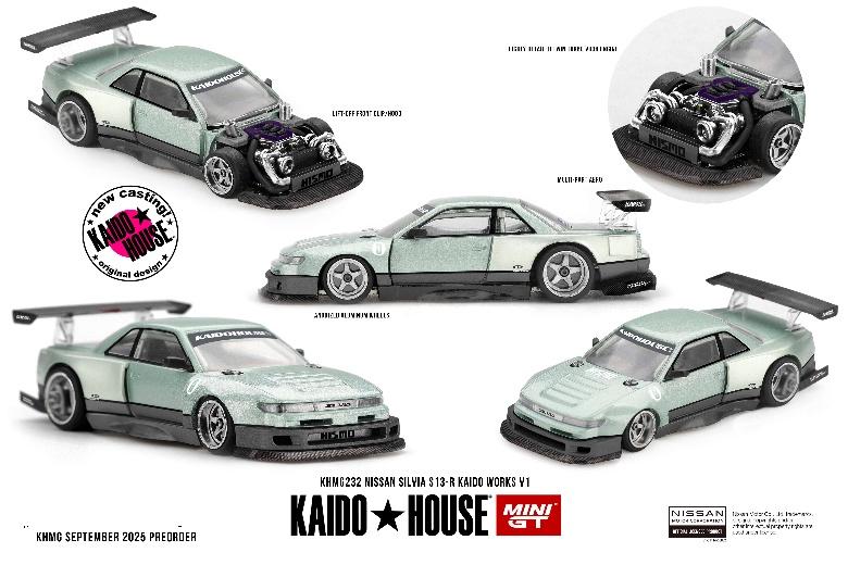 2026年1月以降発売予定】 MINI GT KHMG232 1/64 Nissan シルビア S13-R