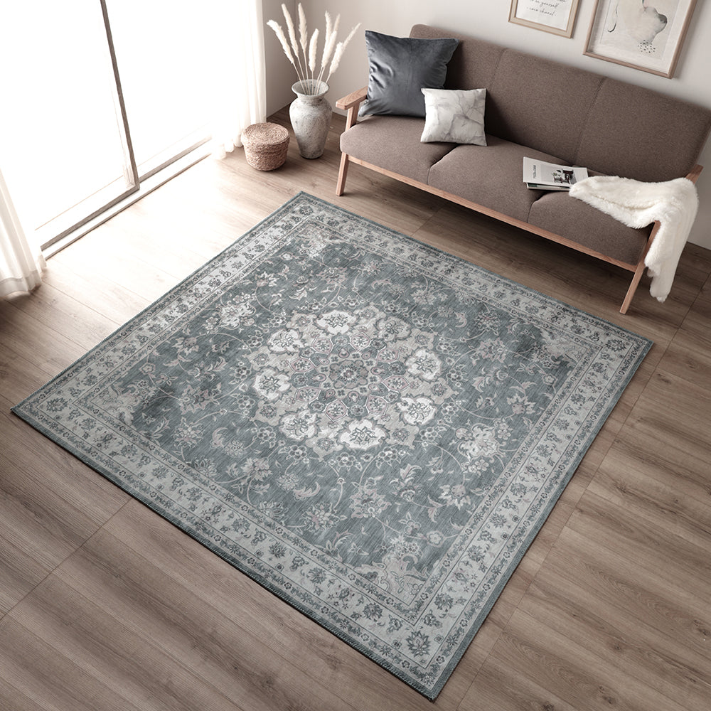 アンティーク調 絨毯風 ラグ ホットカーペット対応/アンティーク柄の