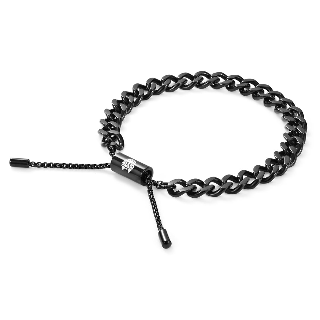Black 8MM Cuban Link Bracelet | Rastaclat | Wear Your Connection