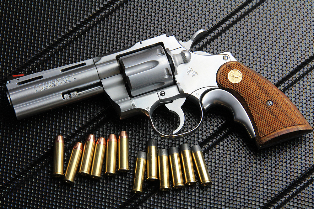 コクサイ コルト パイソン 357マグナム 4インチ シルバー モデルガン