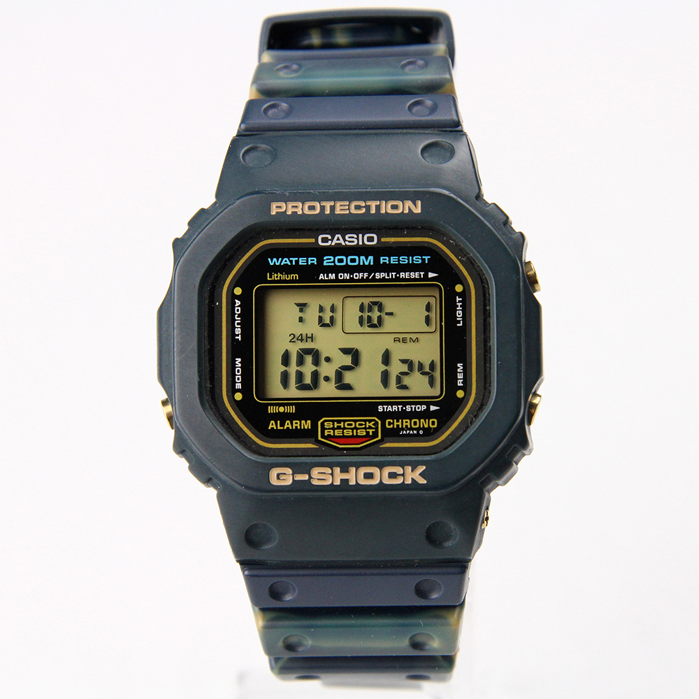 カシオ G-SHOCK DW-5600D-1 スクリューバック マーブル柄バンド