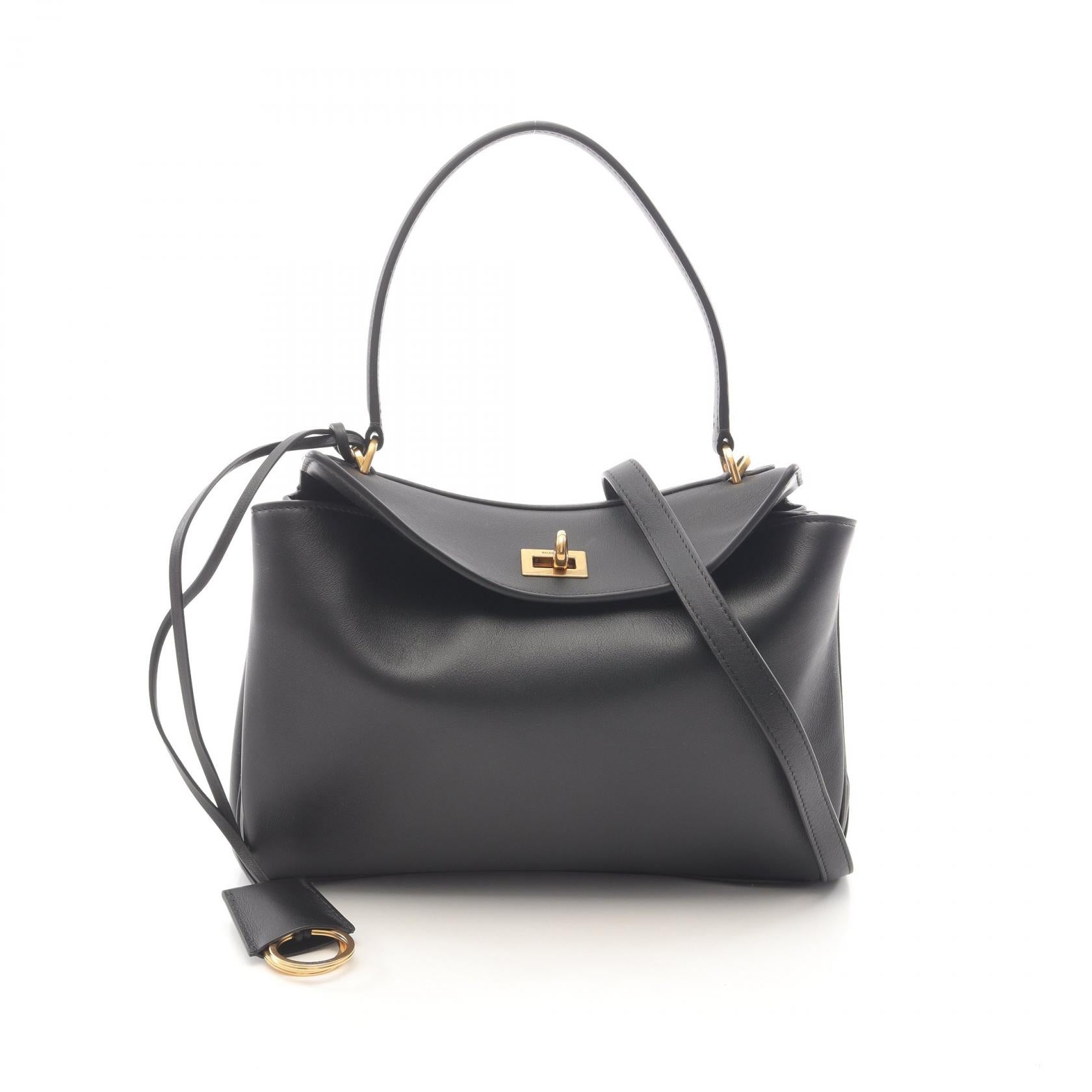 Rodeo スモール ハンドバッグ レザー ブラック バレンシアガ – RECLO