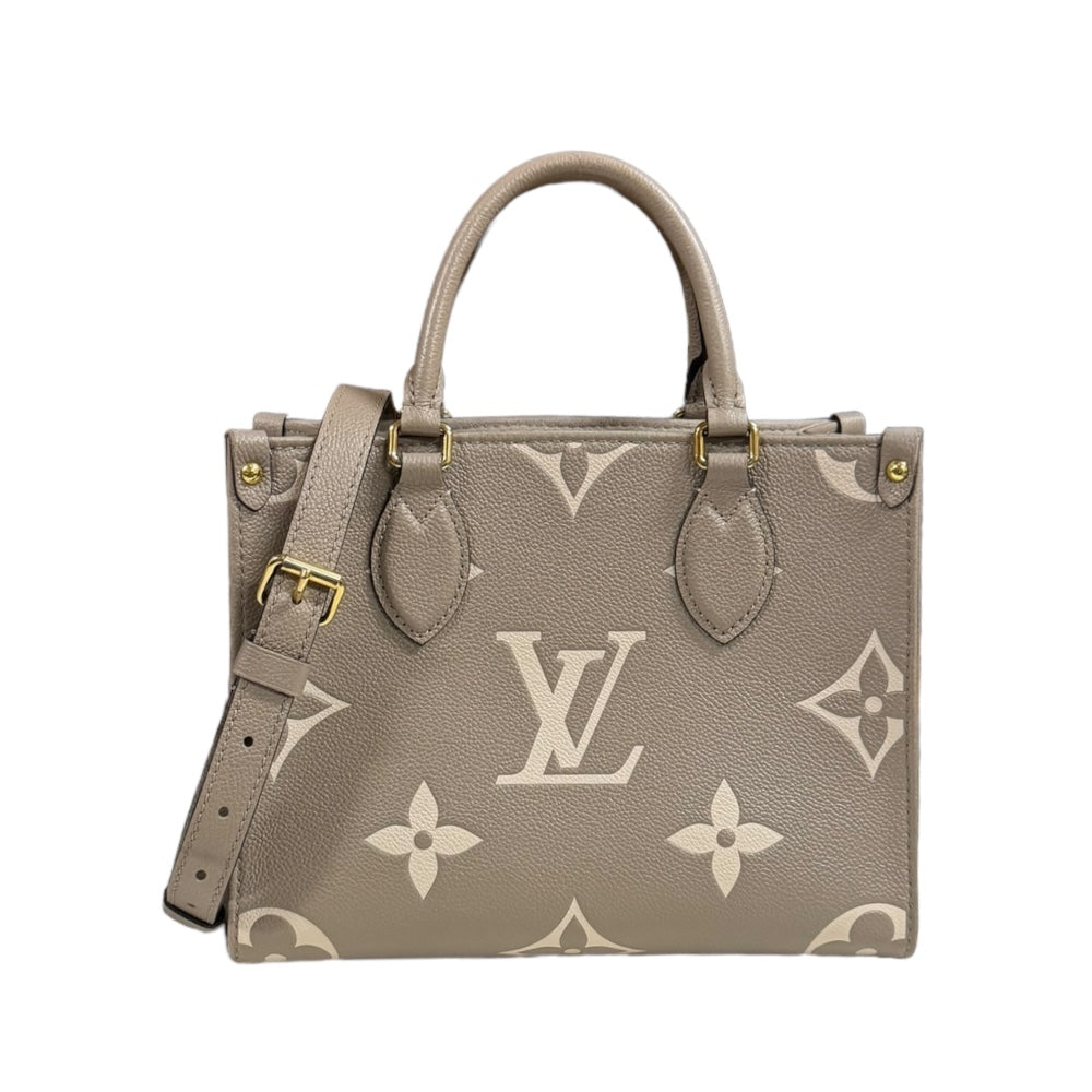 LOUIS VUITTON Louis Vuitton on the Go PM Bicolor Monogram Anplant