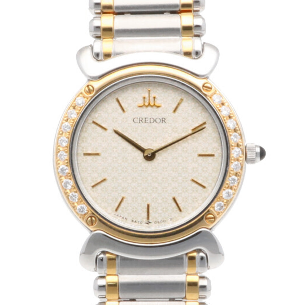 Credor Seiko CREDOR SEIKO Watch Stainless Steel 5A70-2010 Ladies