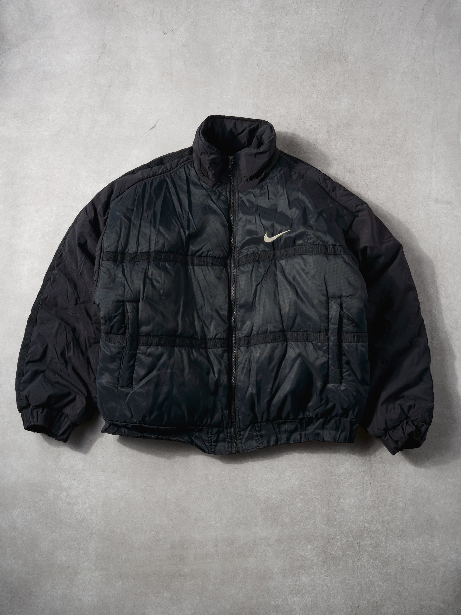 Vintage 90s Black Nike Winter Puffer Jacket (XL/XXL) – Rebalance