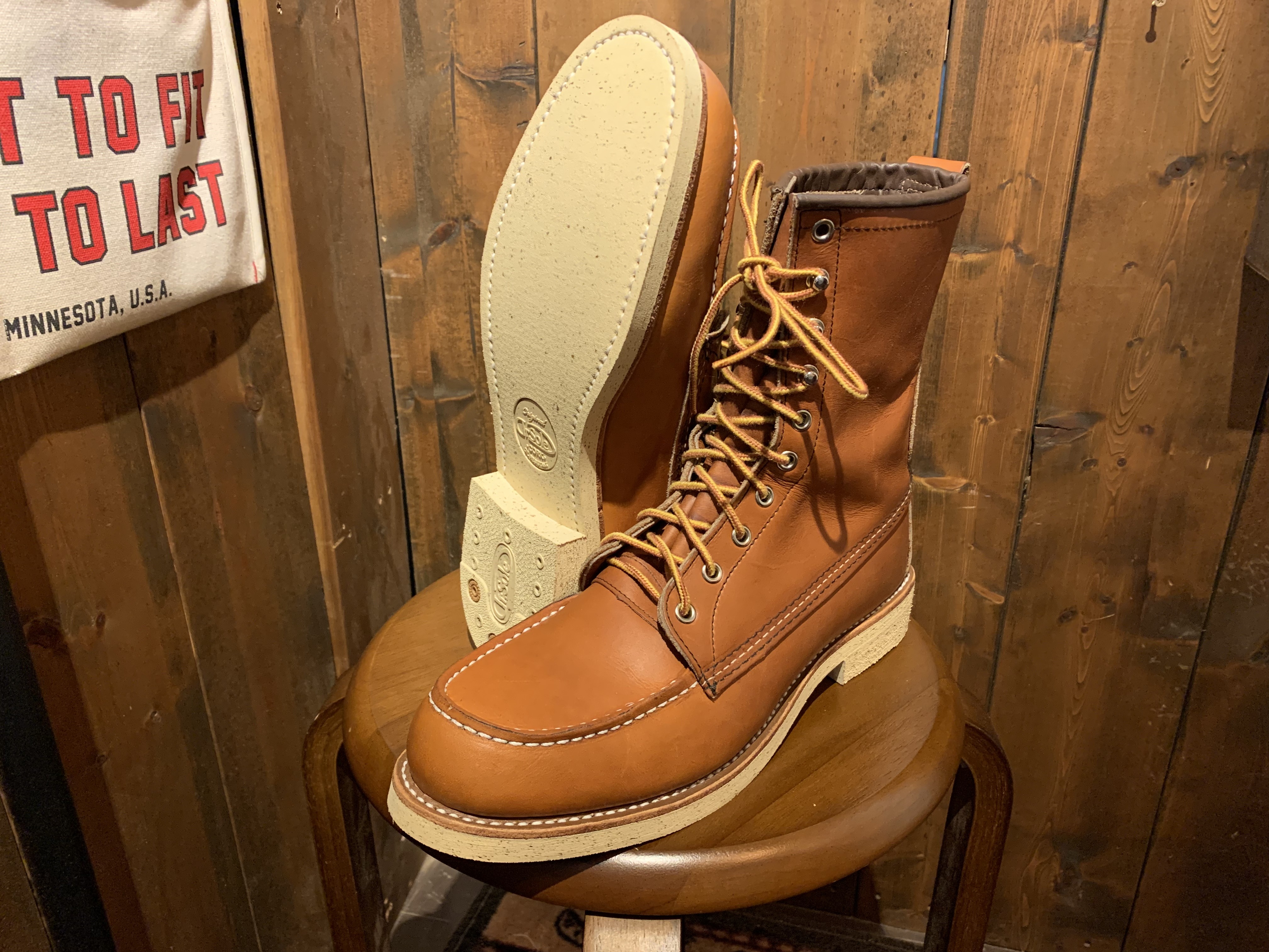 Redwing 877 Dr.sole コルクソール交換 / バックステイ位置修正