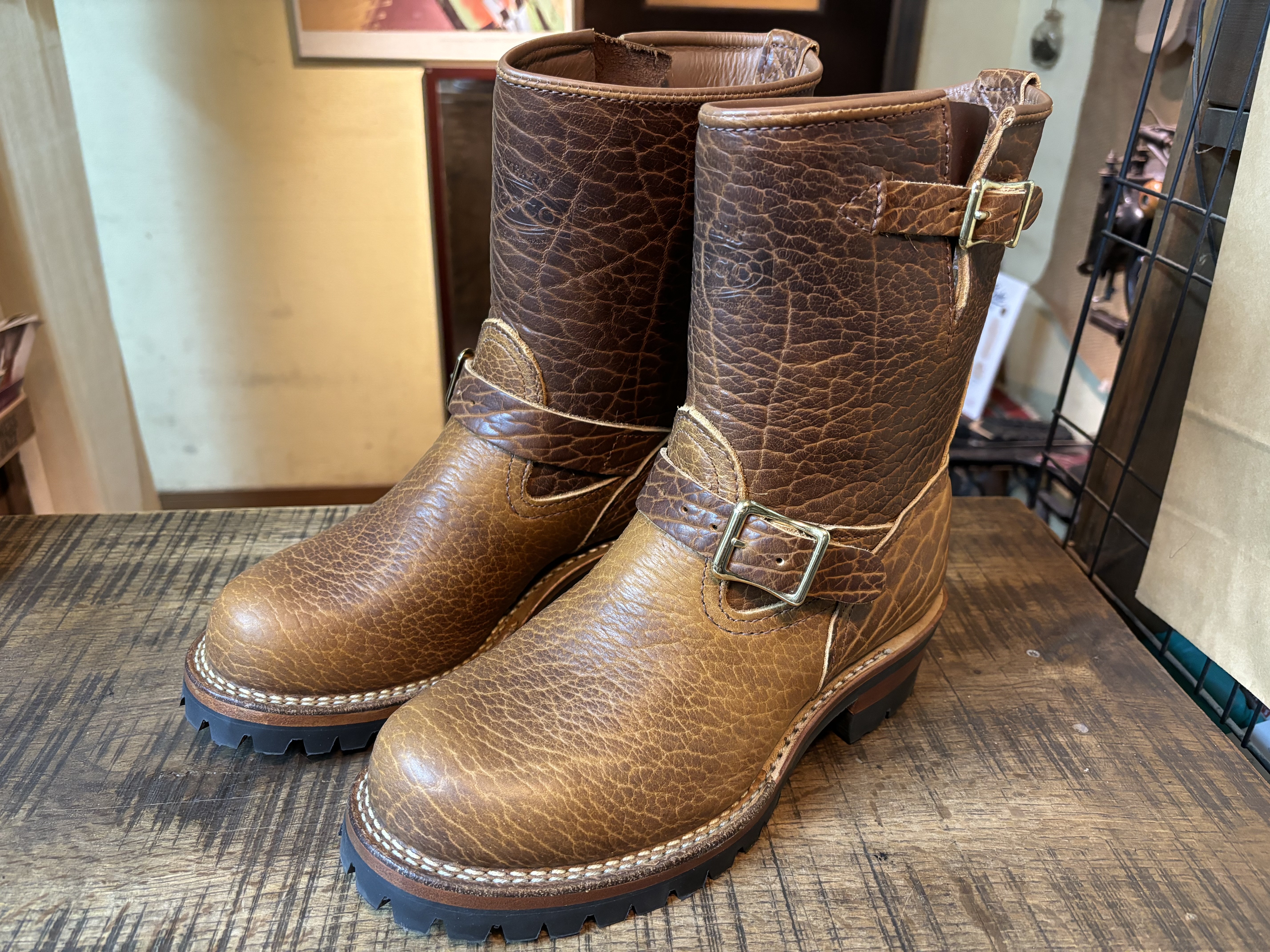 Wesco(ウエスコ) BOSS エンジニアブーツ シャフト詰め バイソンレザー