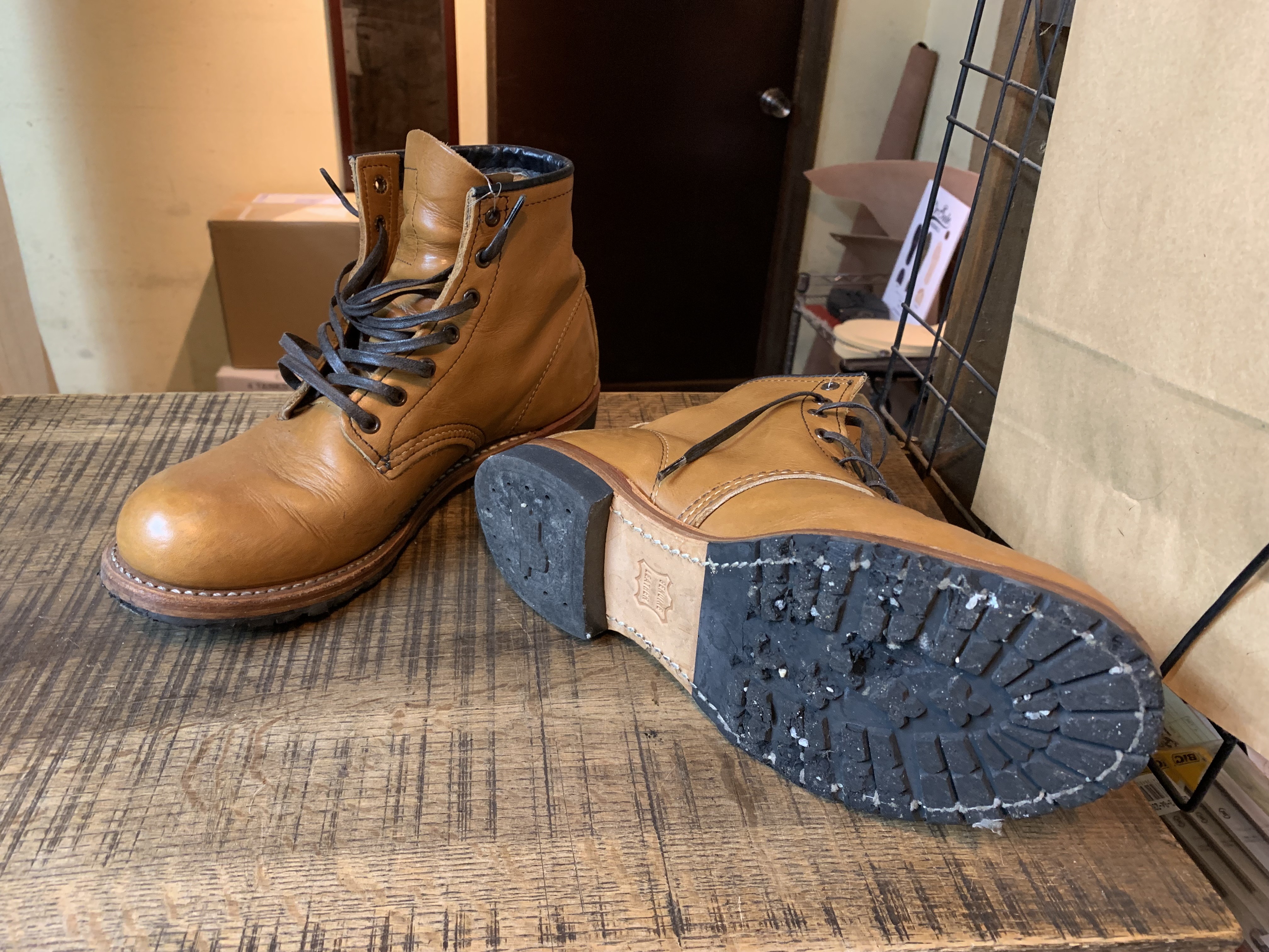 Redwing 9013 ベックマン ハーフソール交換: ソールリペア＆カスタム