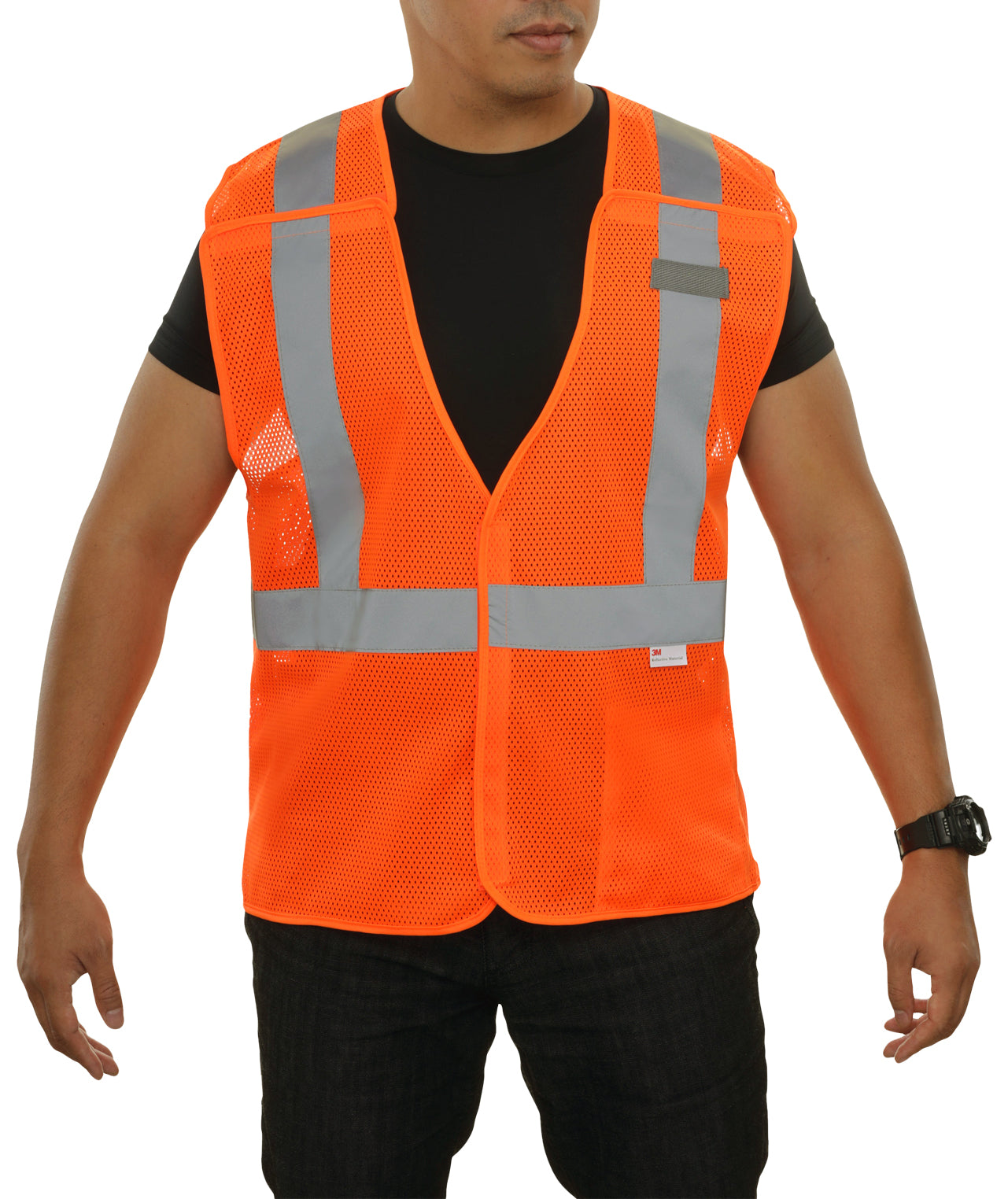 Hi-Vis Orange Breakaway Vest: 582ETOR – Reflective Apparel Inc