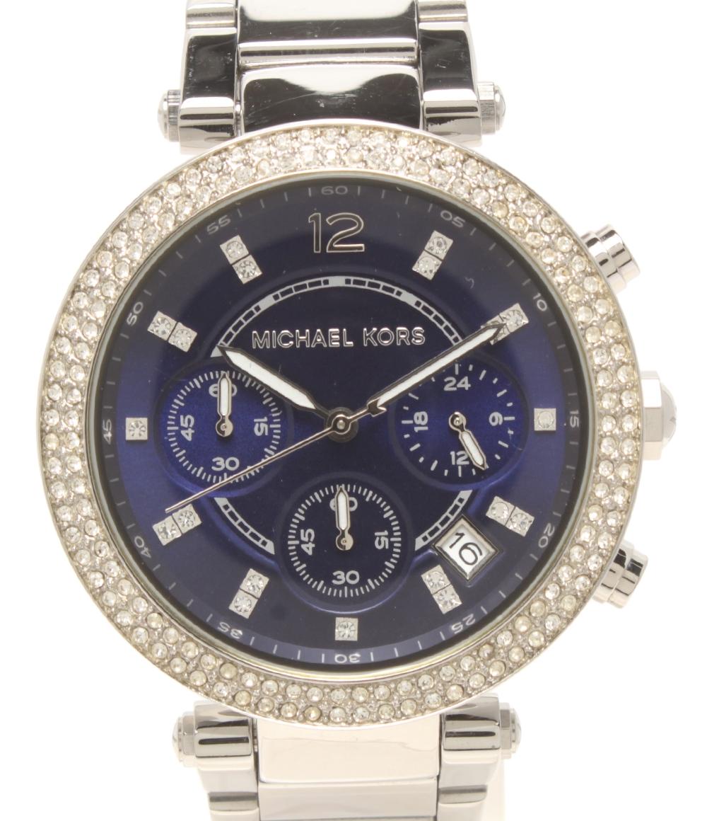 MICHAEL KORS 腕時計 クオーツ ネイビー系 MK-6117 レディース メンズ