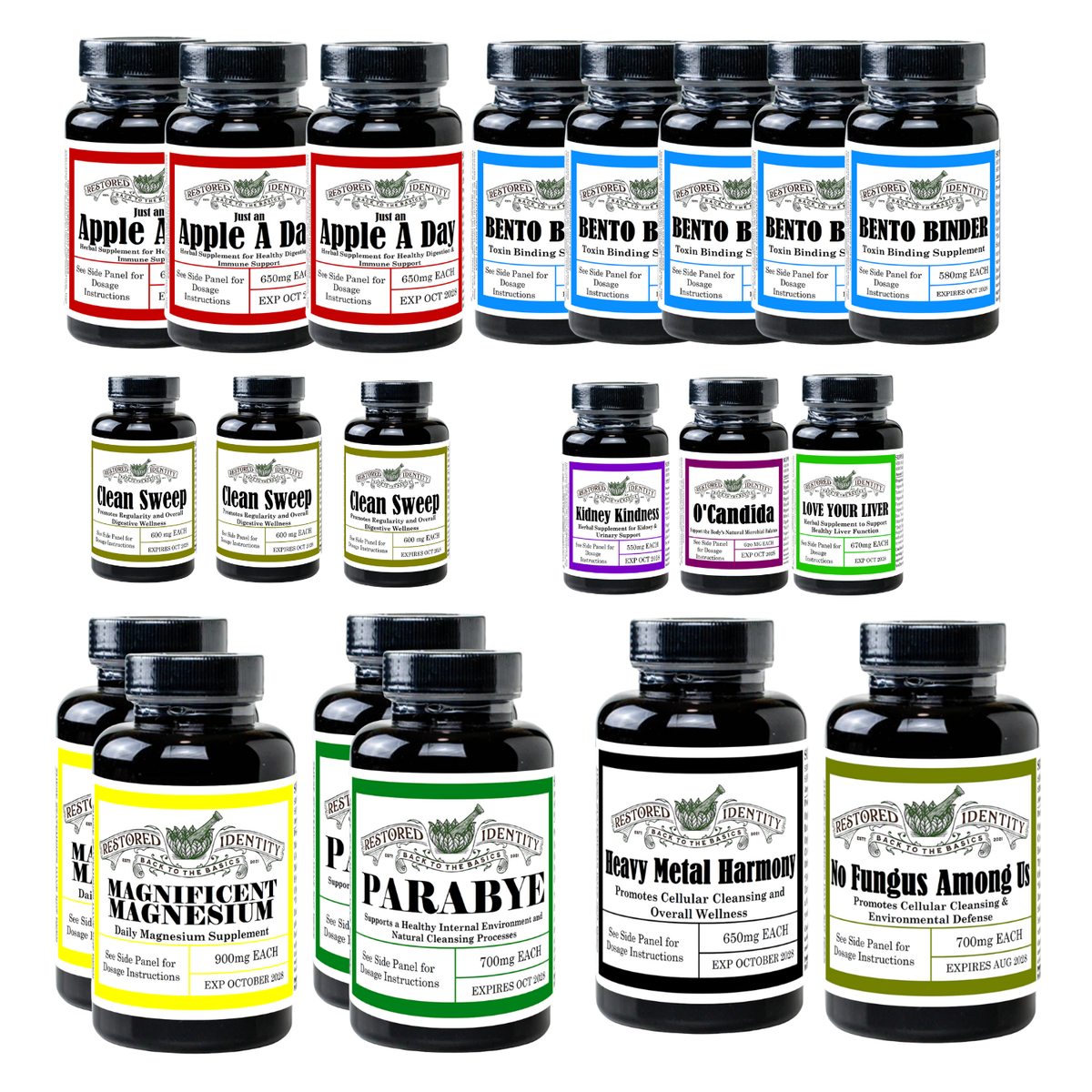 HERB CLEANSE 6本セット 日本製 6 Month Super Cleanse Kit – Restored