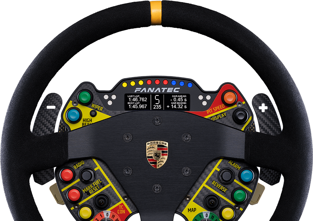 Podium Steering Wheel Porsche 911 GT3 R (Suede)