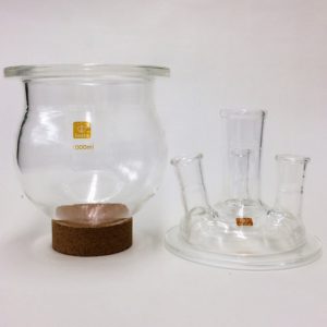 実験用耐熱ガラス「特注四ッ口セパラブルフラスコ」 | 特注実験用耐熱