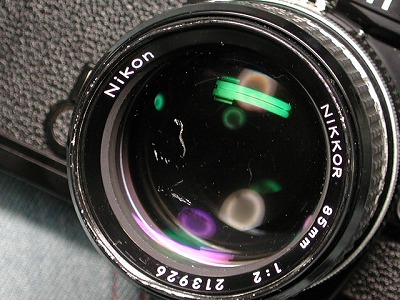 一眼レフレンズ：ニコン Aiニッコール85mmF2 その2