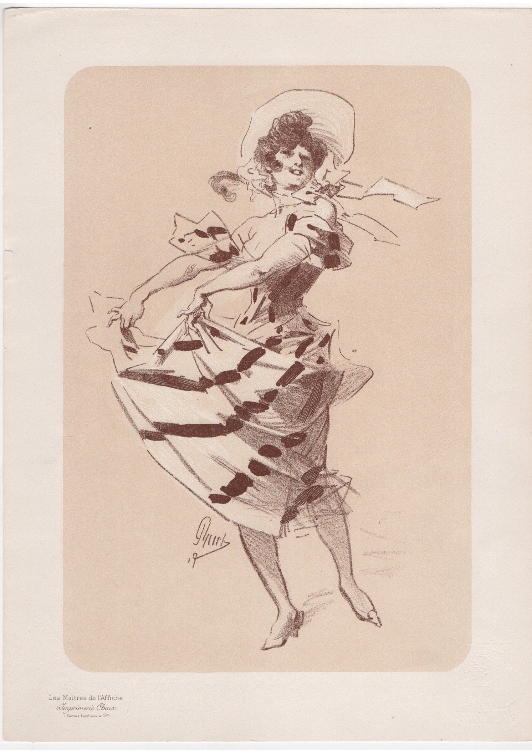 ジュール・シェレ ≪ダンスを踊る女性≫ 1900年 『ポスターの巨匠たち