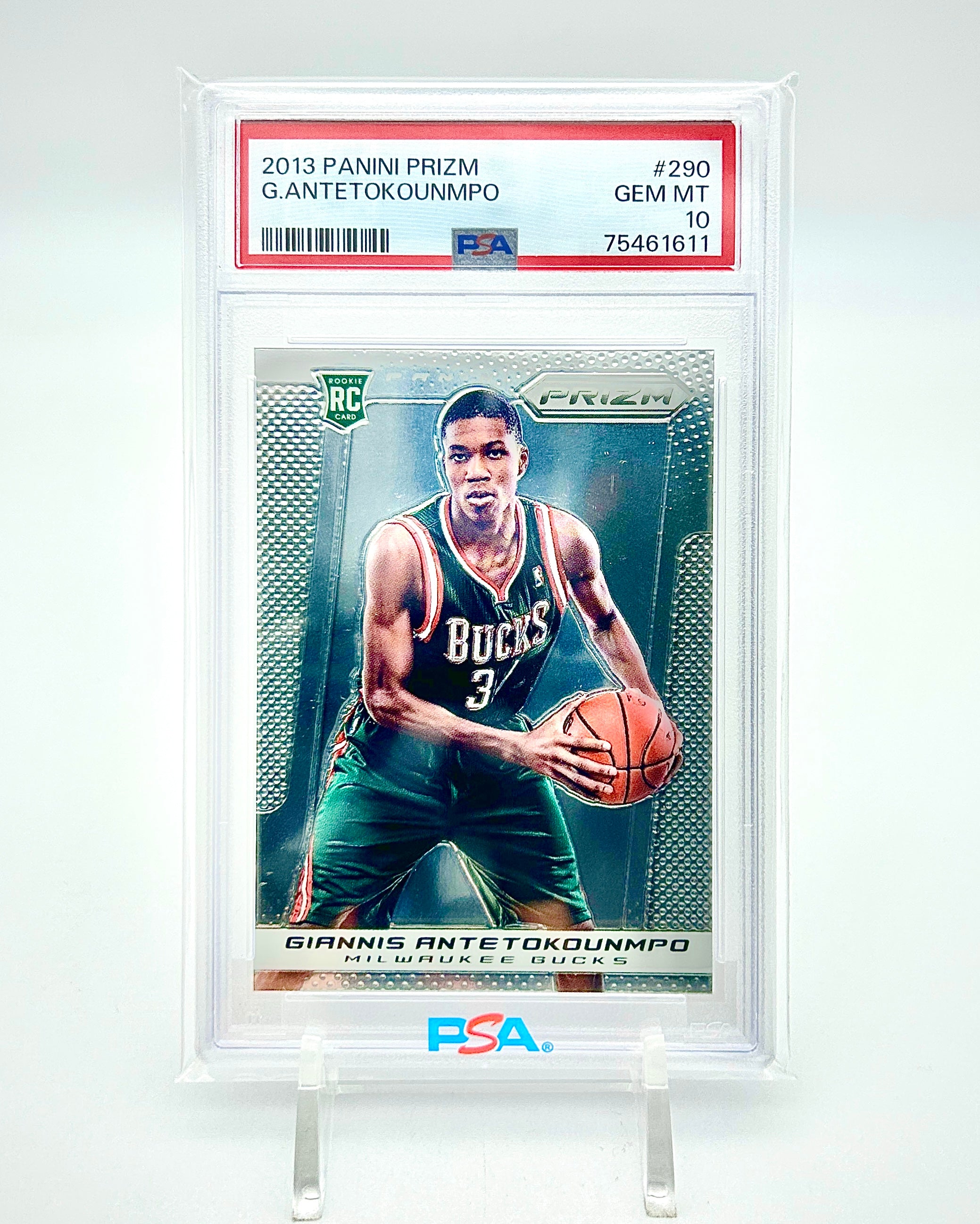 2013 Panini Prizm #290 Giannis Antetokounmpo PSA 10 - Perfect