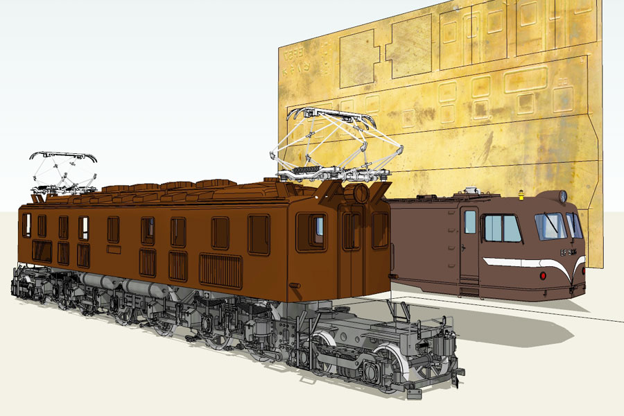 マイクロエース HO】 キハ52-149 盛岡運転所 標準色【MicroAce】とEF57