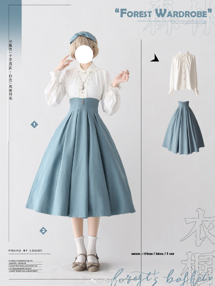Forest Basket 4.0 10枚はぎスカート リボンのヘアアクセ付 – ロリータ