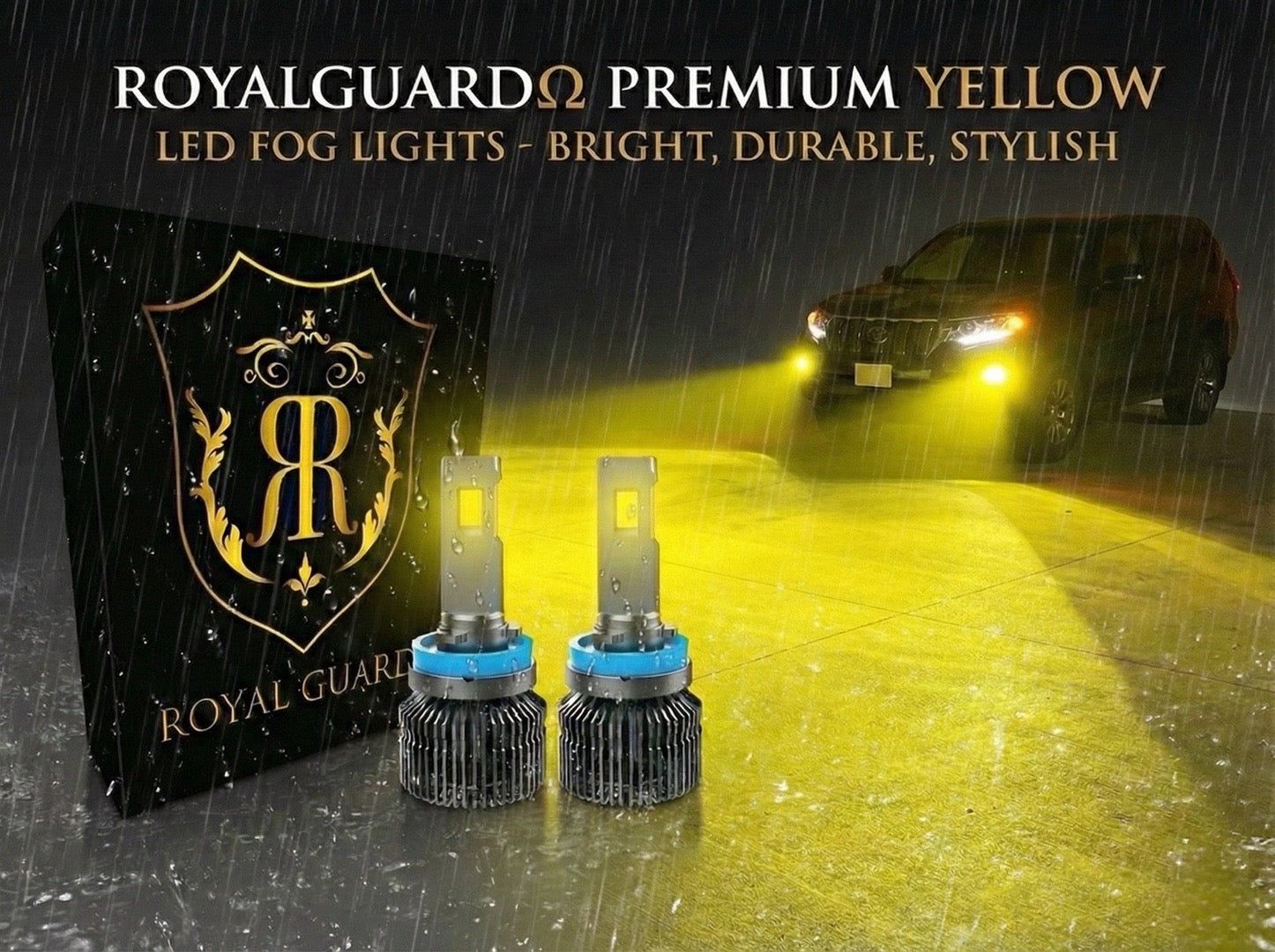 LED H11 H16 H8 イエロー フォグ 正規品 ロイヤルガードオメガ