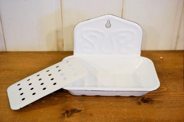 ホーロー ソープディッシュ アンティーク風琺瑯 – Heartful Country