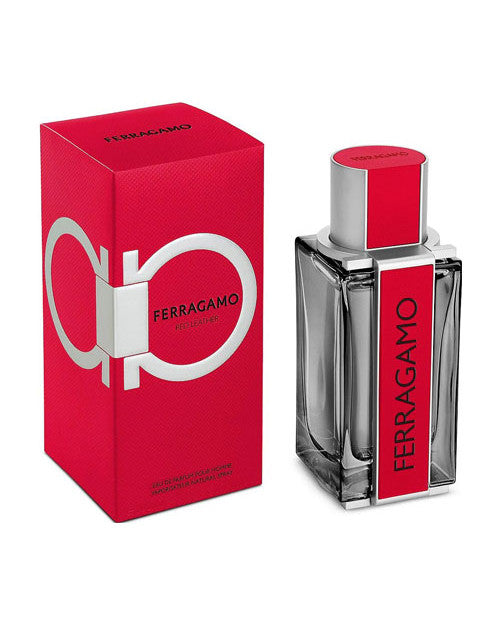 Ferragamo red leather edp 100ml for men – Zash Aura