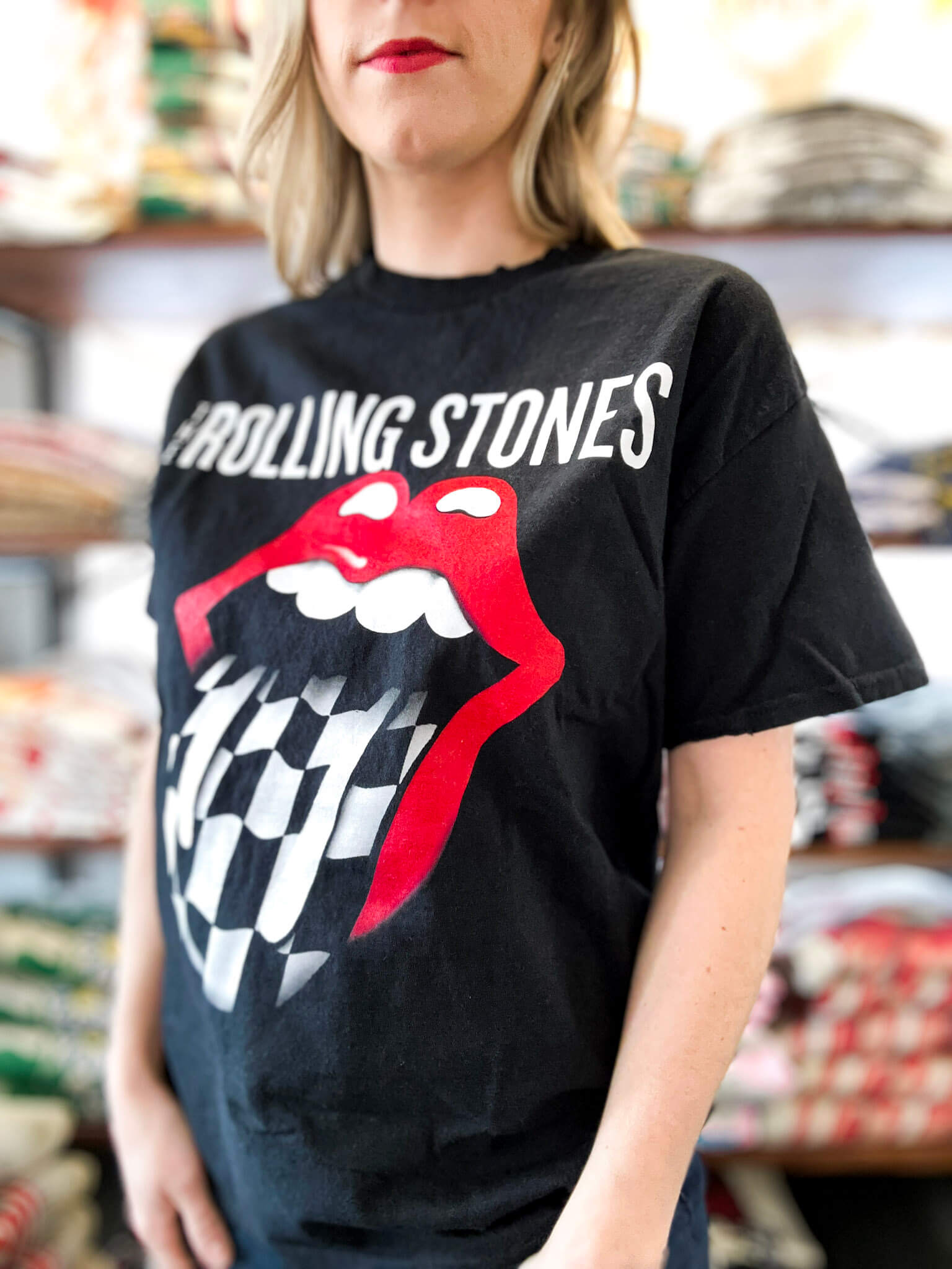 Rolling Stones Zip Code Black Thrifted Tee – Zen + Zeus Clothing Co.