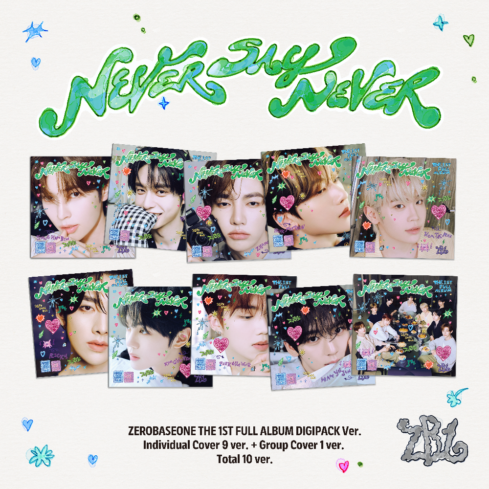 THE 1ST FULL ALBUM - NEVER SAY NEVER (Signed - DIGIPACK Ver