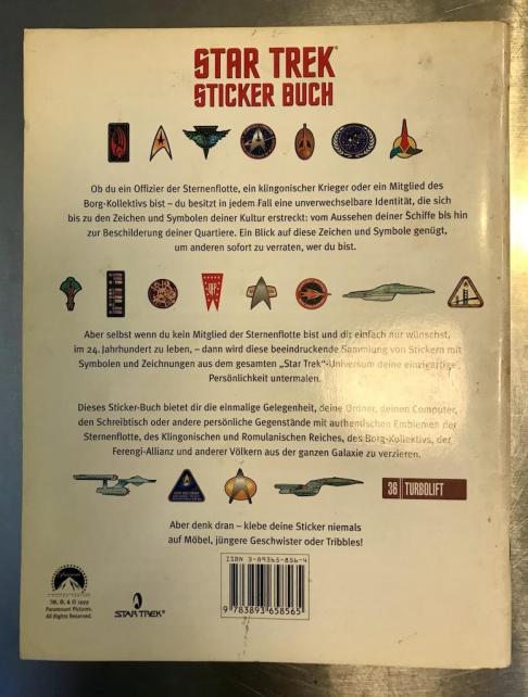 ドイツ製 スタートレックのステッカーブック - スタートレック