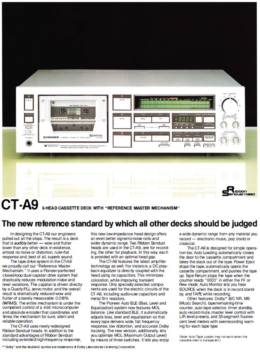 PIONEER CT-A9: The Silver Ghost | Zoki Audio - Hi-Fi Equipement